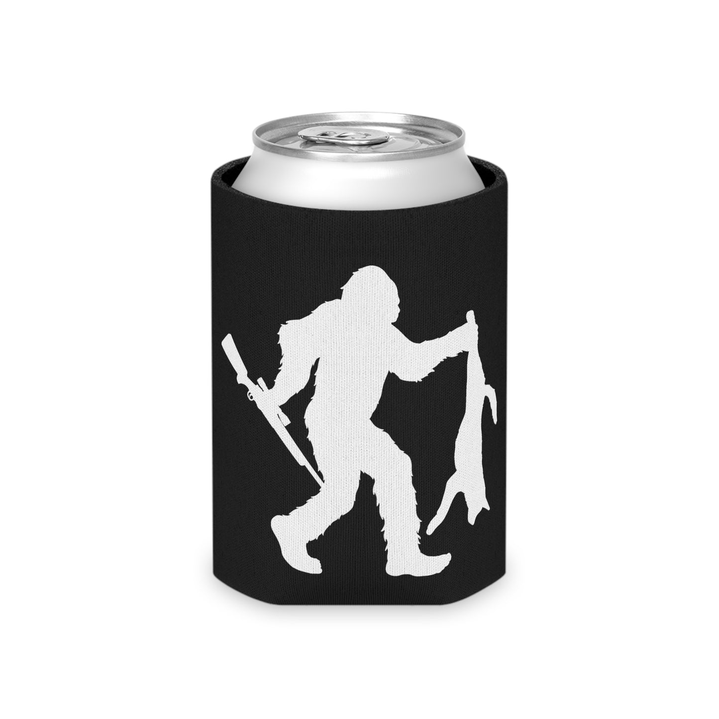 Bigfoot Holding Coyote Can Cooler