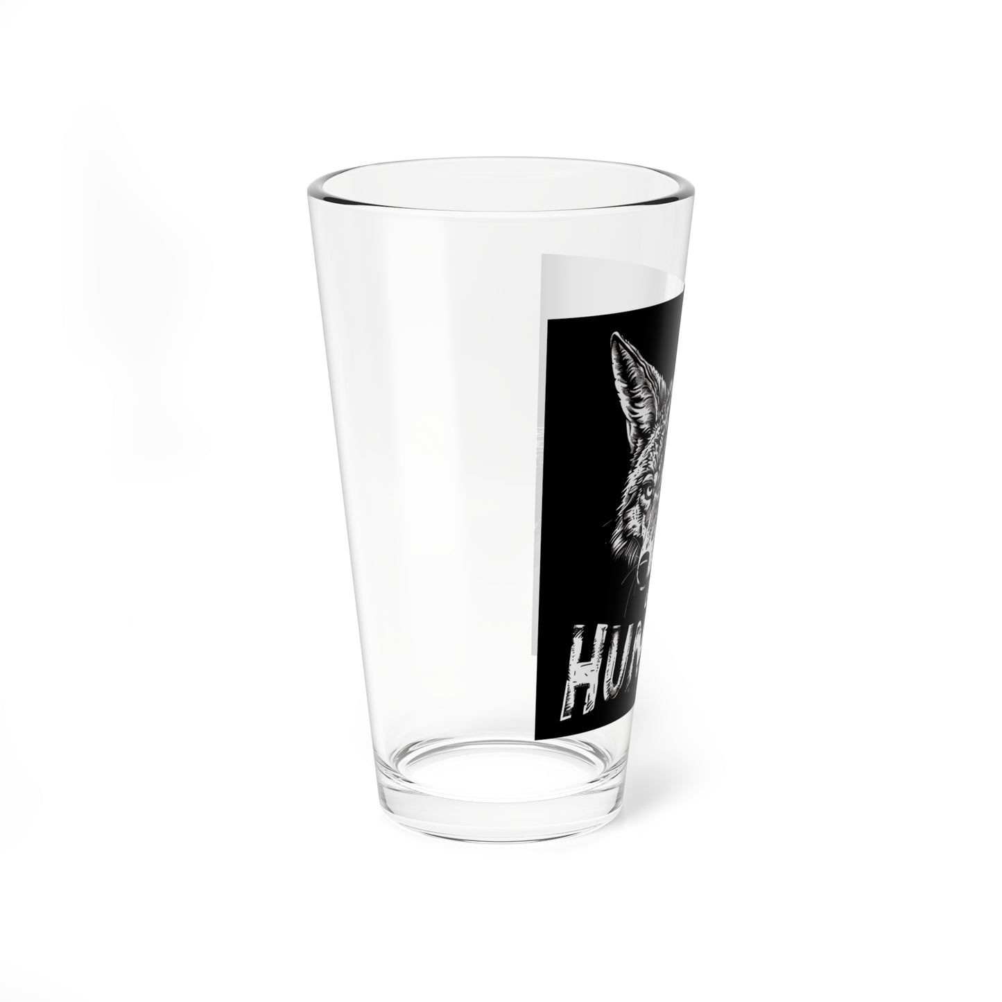 Gone Coyote Hunting Pint Glass