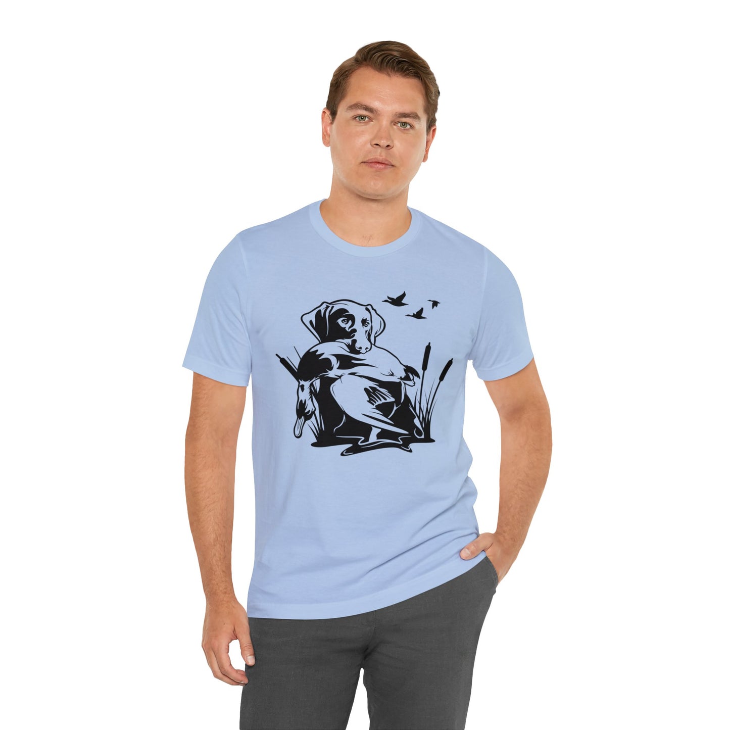 Hunting Dog with Duck T-Shirt