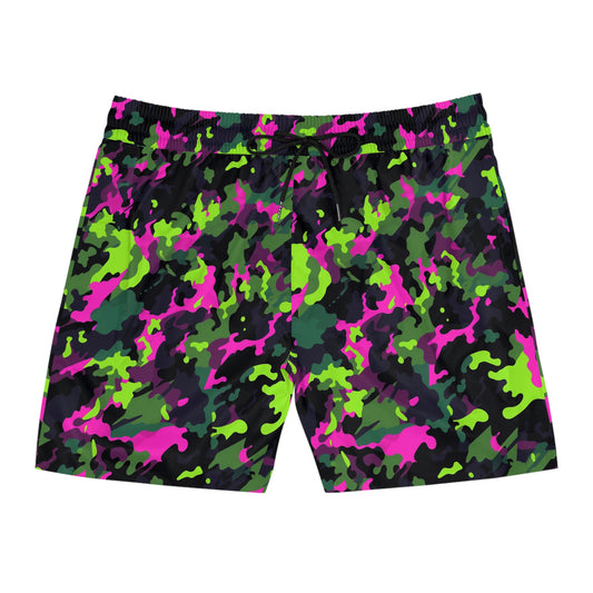 Neon Camo Swim Trunks