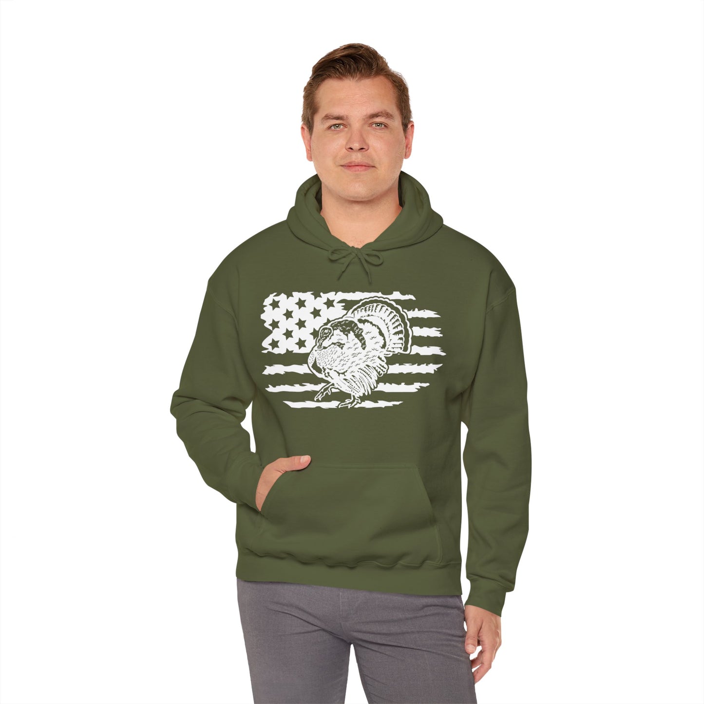 Turkey American Flag Hooded Sweatshirt