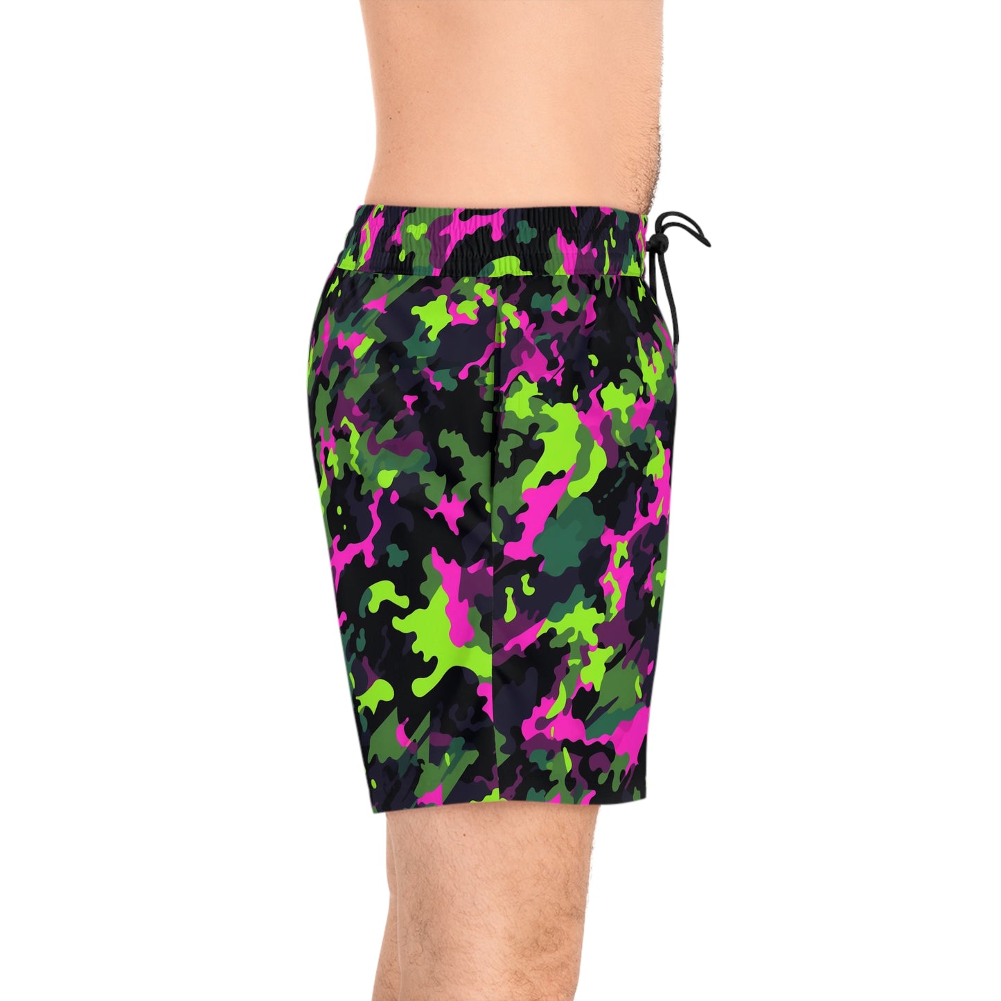 Neon Camo Swim Trunks