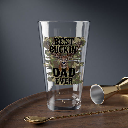 Best Buckin Dad Ever Camo Pint Glass