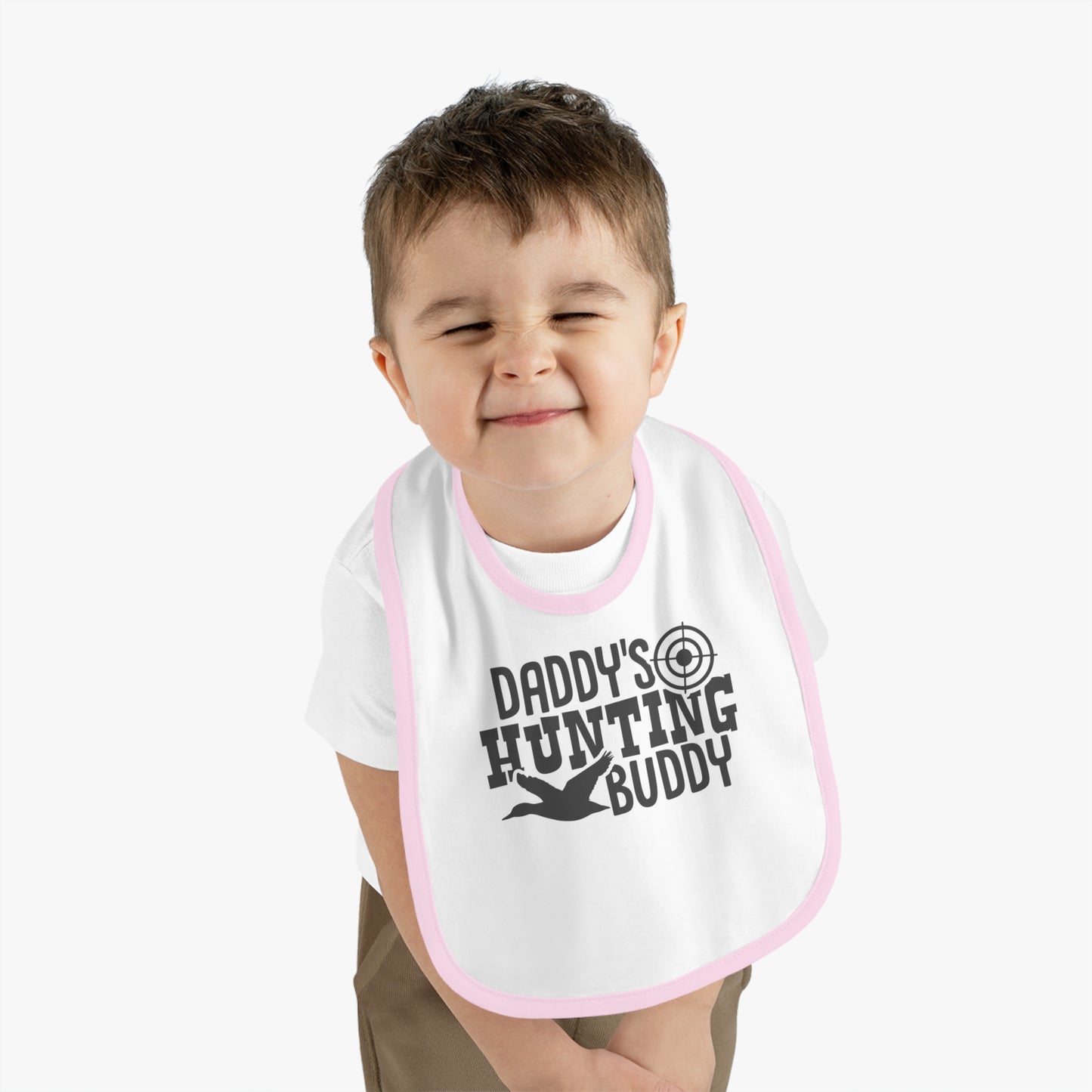 Daddy's Hunting Buddy Baby Jersey Bib