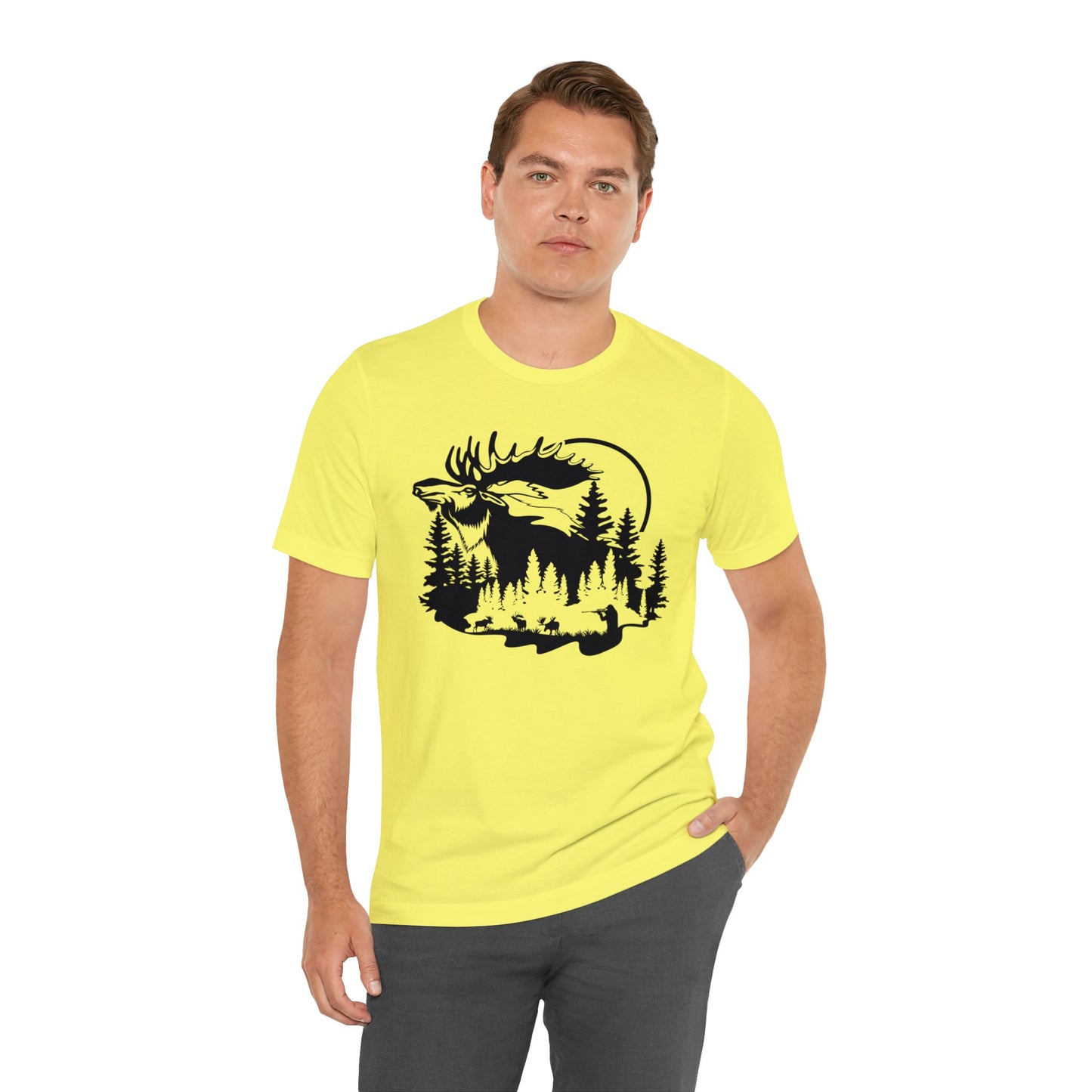 Moose Hunting Scene T-Shirt