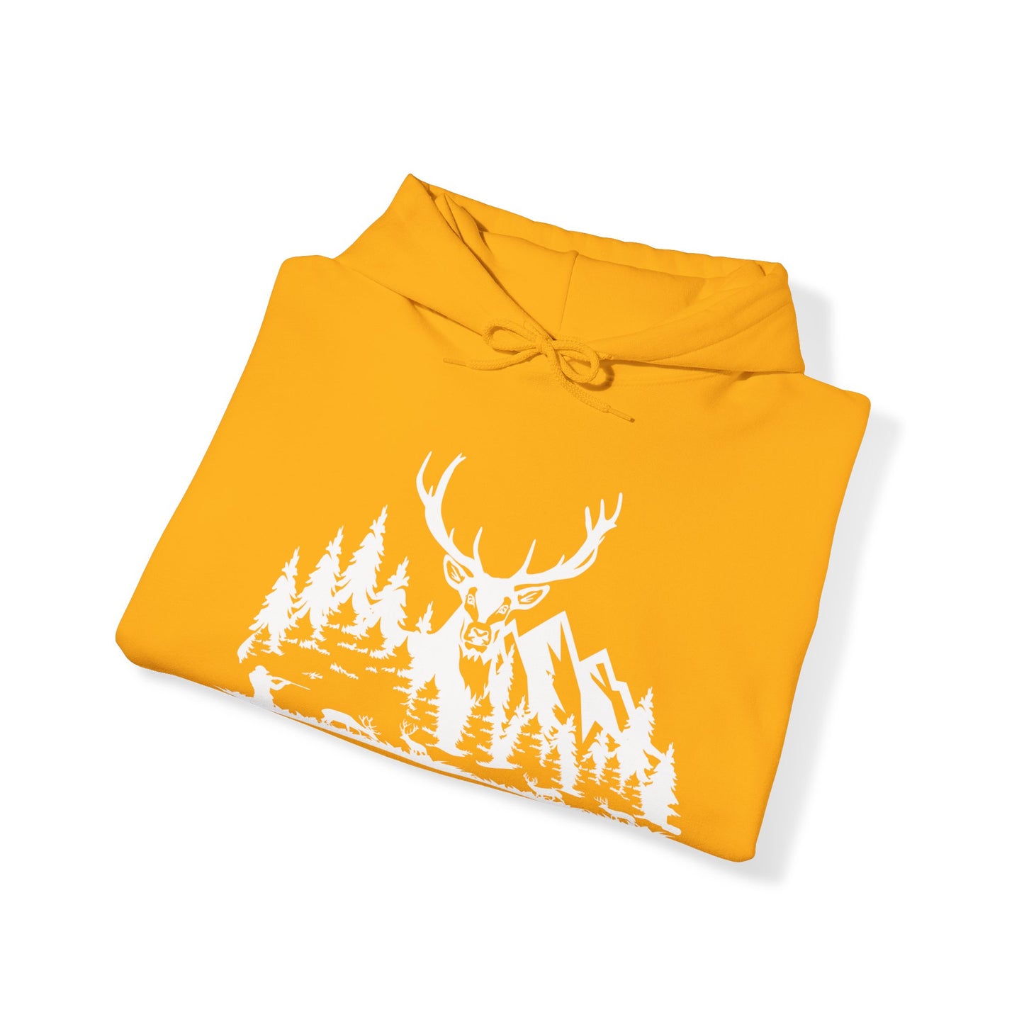 Deer Hunting Scene Hooded Sweatshirt