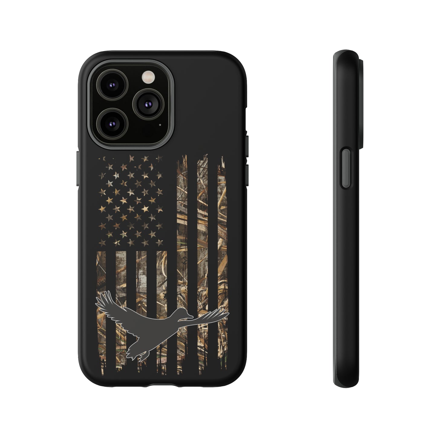 Camo Duck American Flag Phone Case