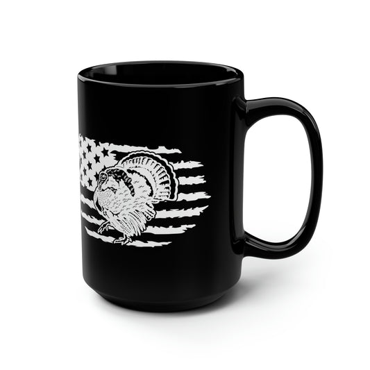 Turkey American Flag Mug, 15oz