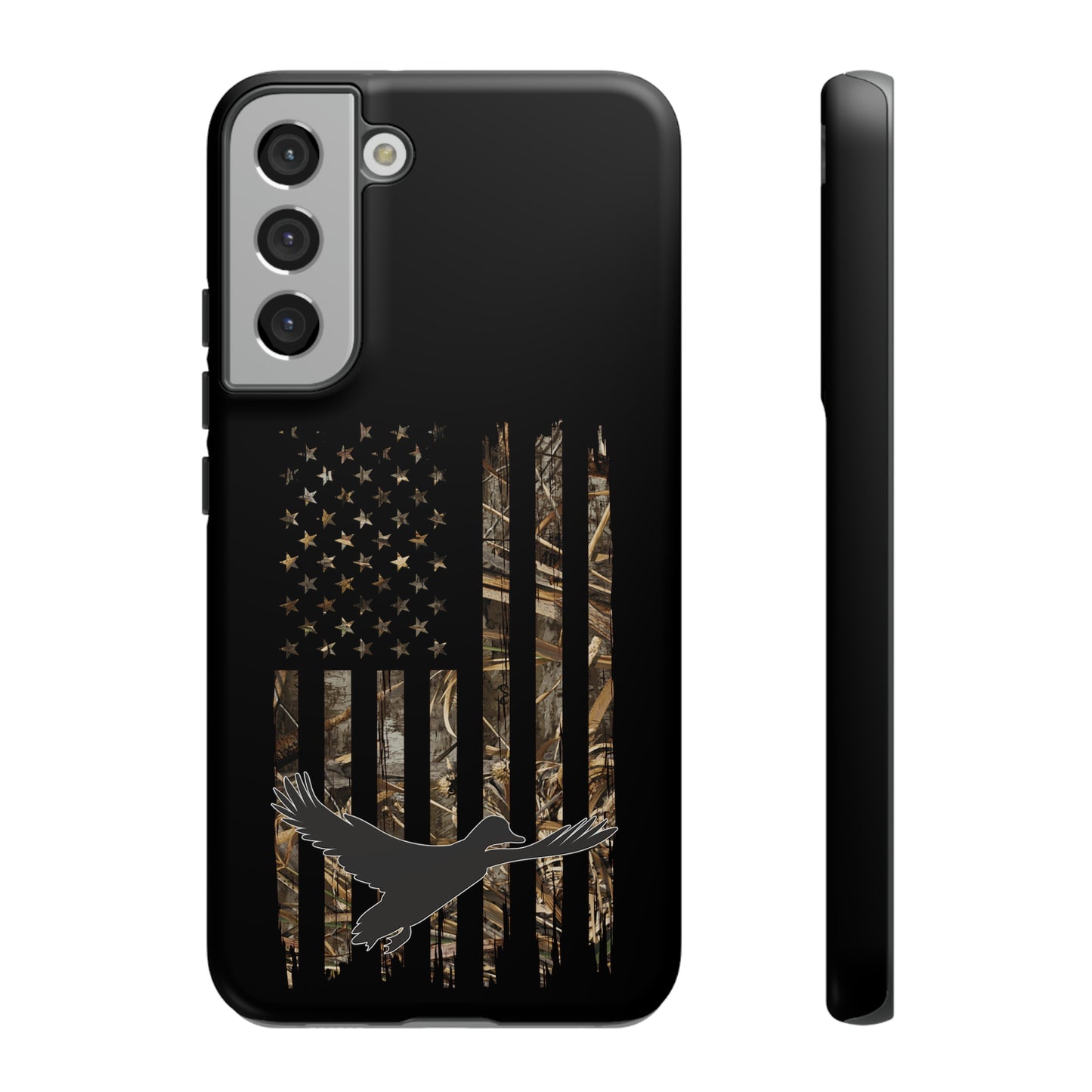 Camo Duck American Flag Phone Case