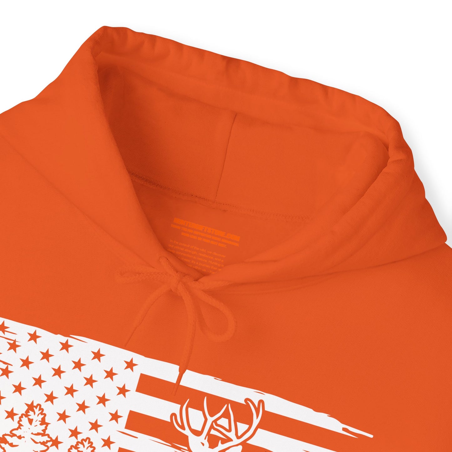 Deer American Flag Hooded Sweatshirt