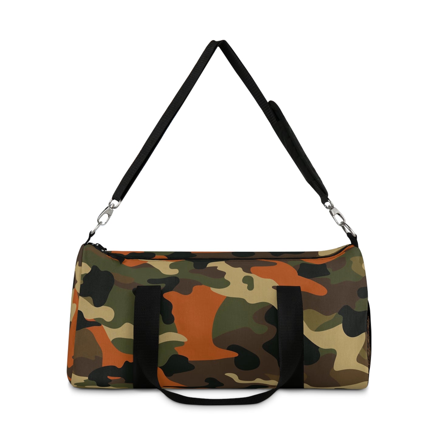 Orange Camo Duffel Bag