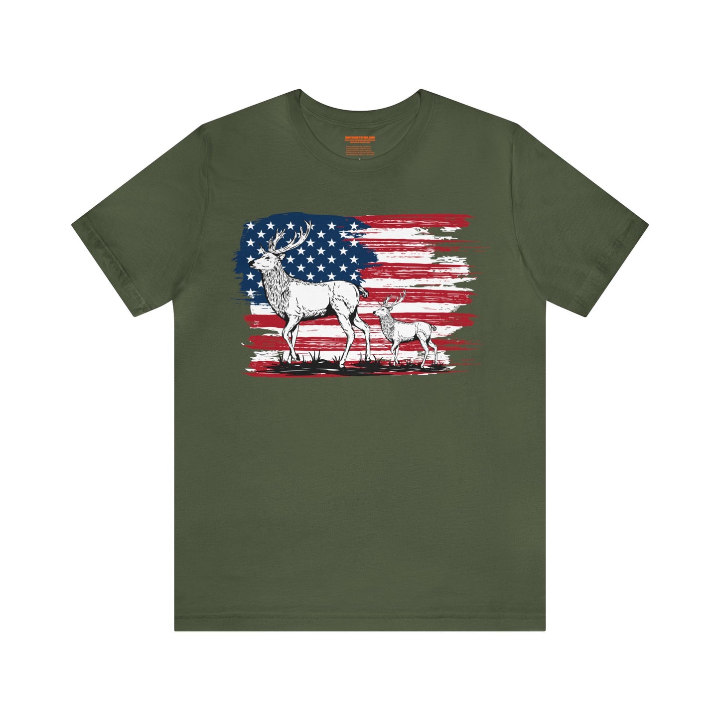 Elk American Flag T-Shirt