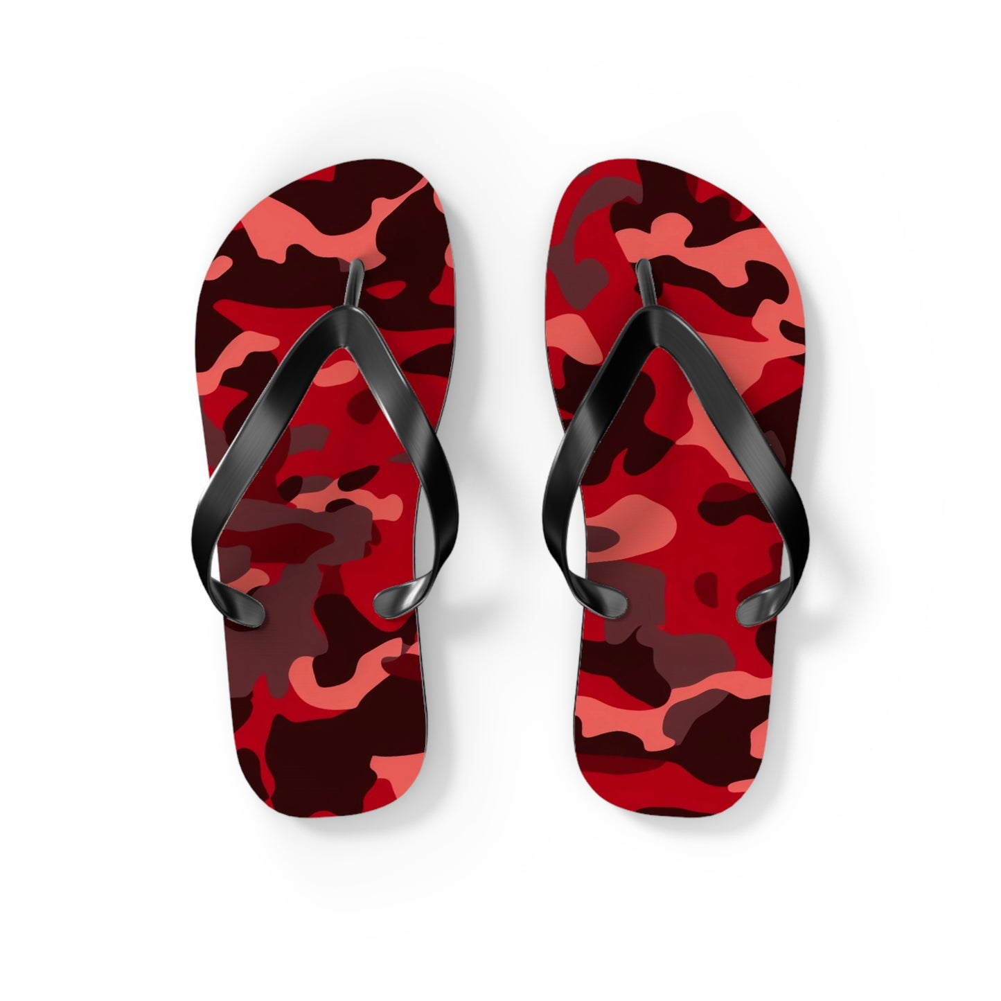 Red Camo Flip Flops