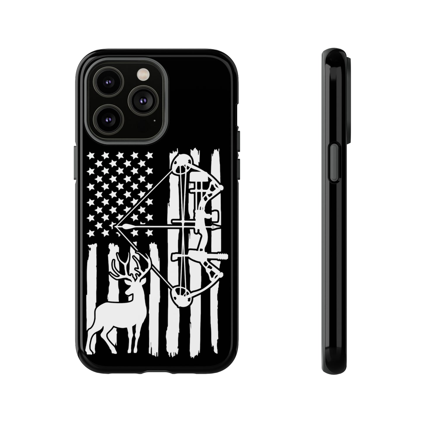 Deer Bow Hunter American Flag Phone Case