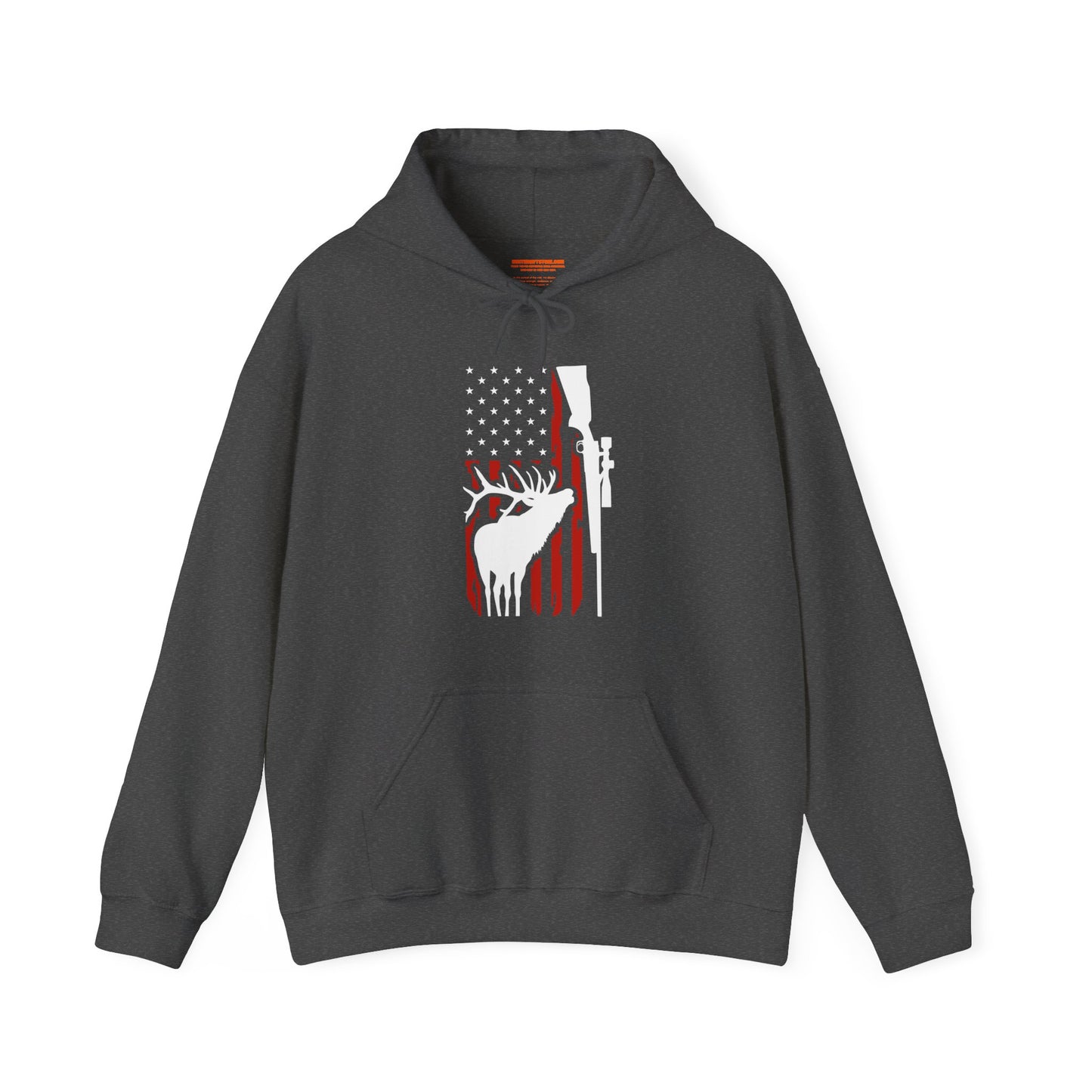 Elk American Flag Hooded Sweatshirt