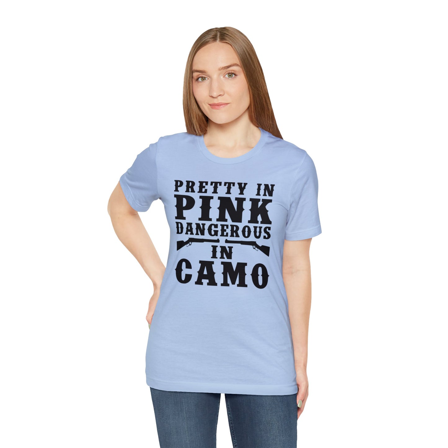 Pretty In Pink  Dangerous In Camo T-Shirt