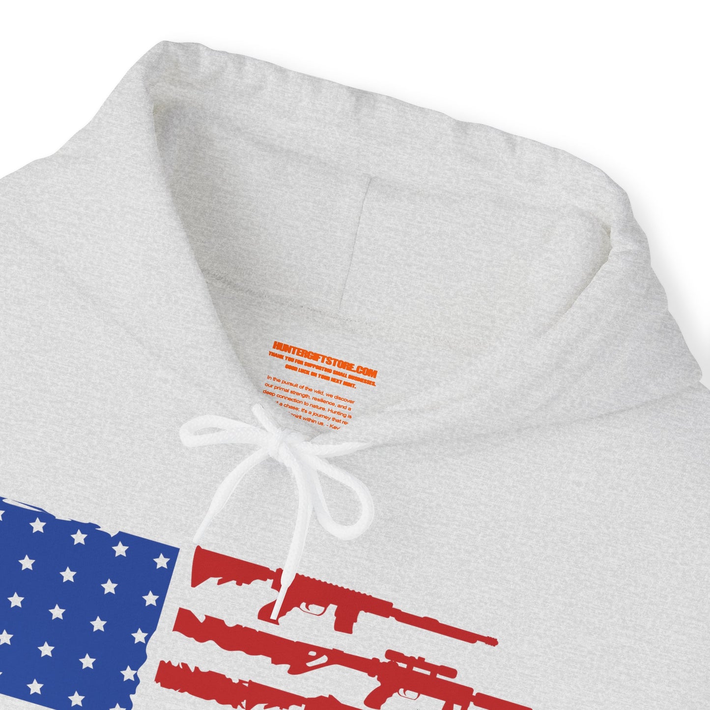 USA Gun Flag Hooded Sweatshirt