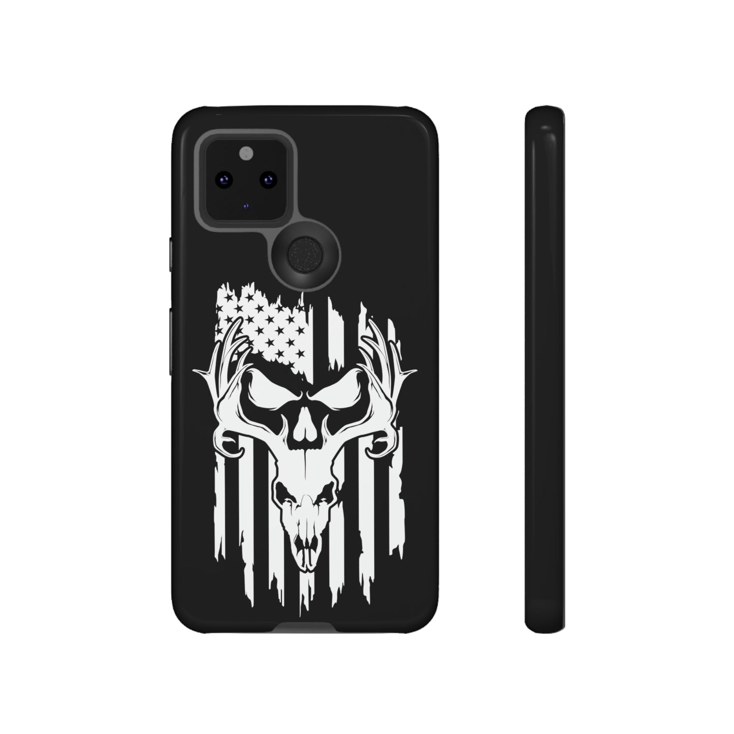 Deer Skull American Flag Phone Case