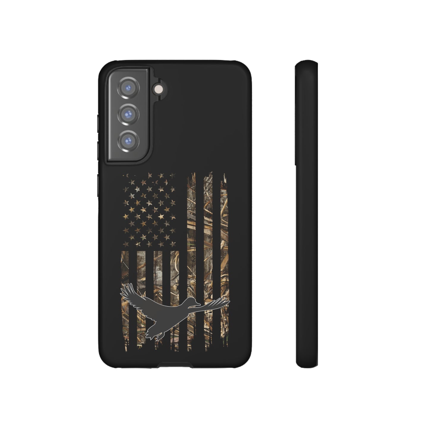 Camo Duck American Flag Phone Case