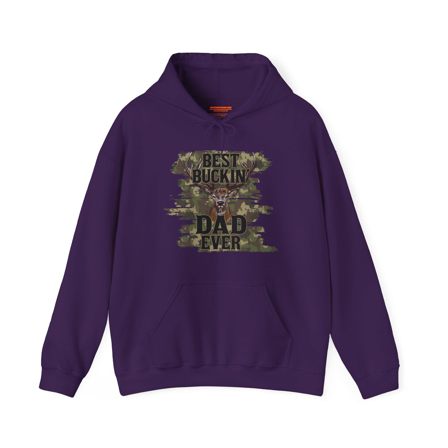 Best Buckin Dad Camo Hooded Sweatshirt