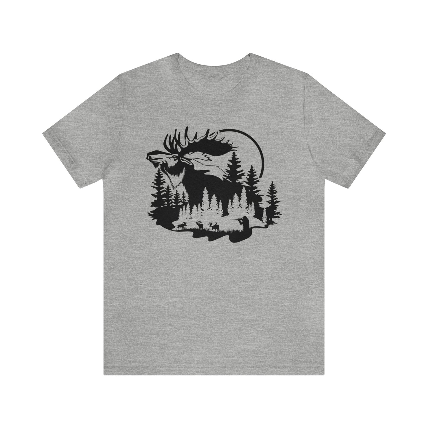 Moose Hunting Scene T-Shirt