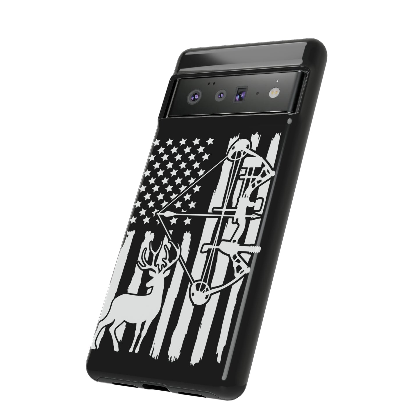 Deer Bow Hunter American Flag Phone Case