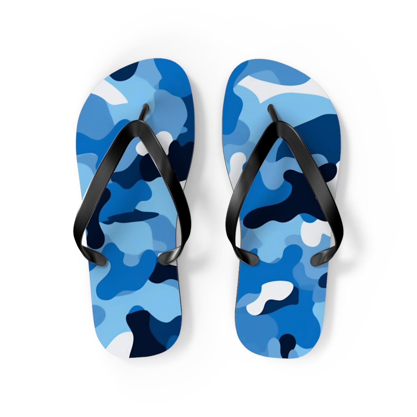 Blue Camo Flip Flops