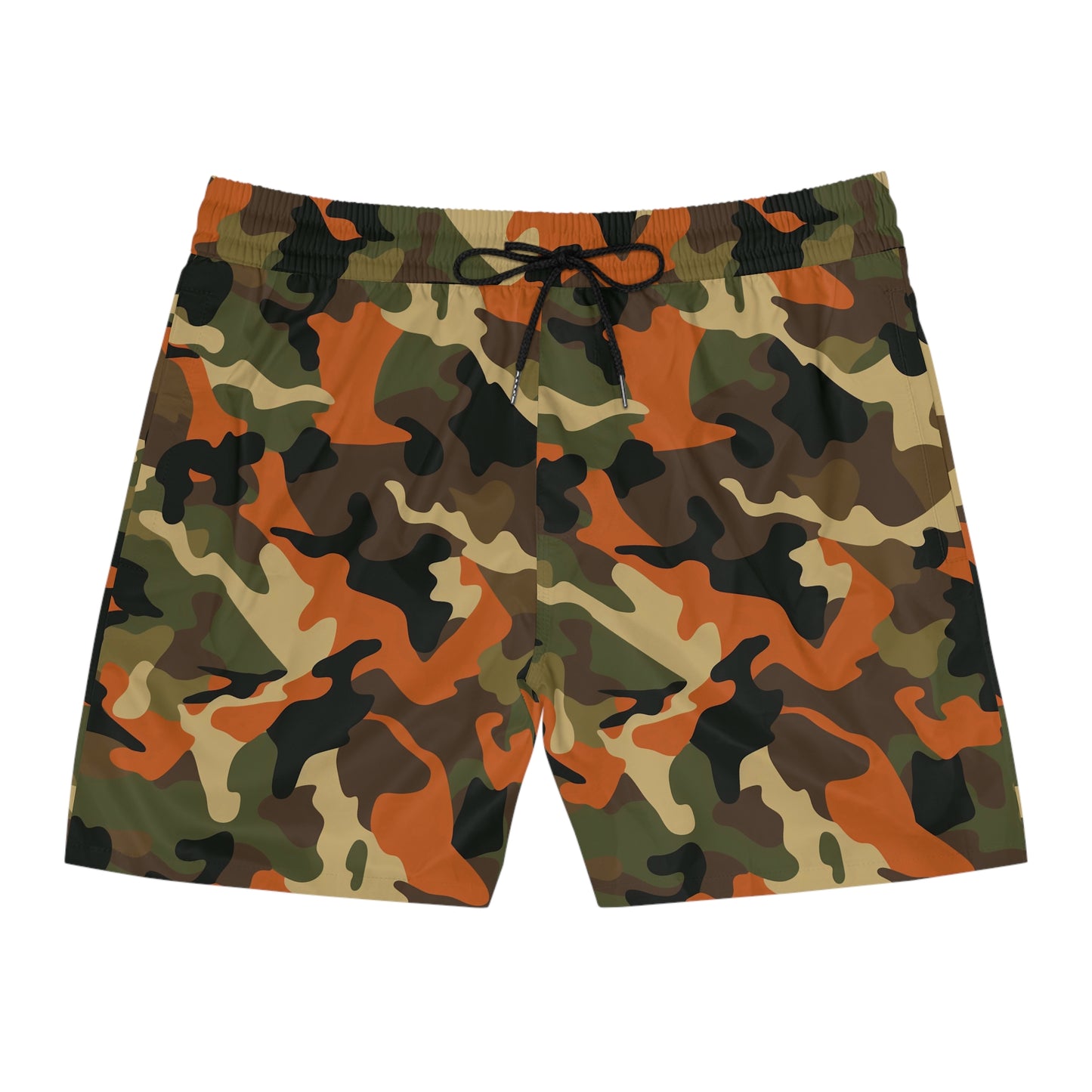 Brown Camo Swim Trunks