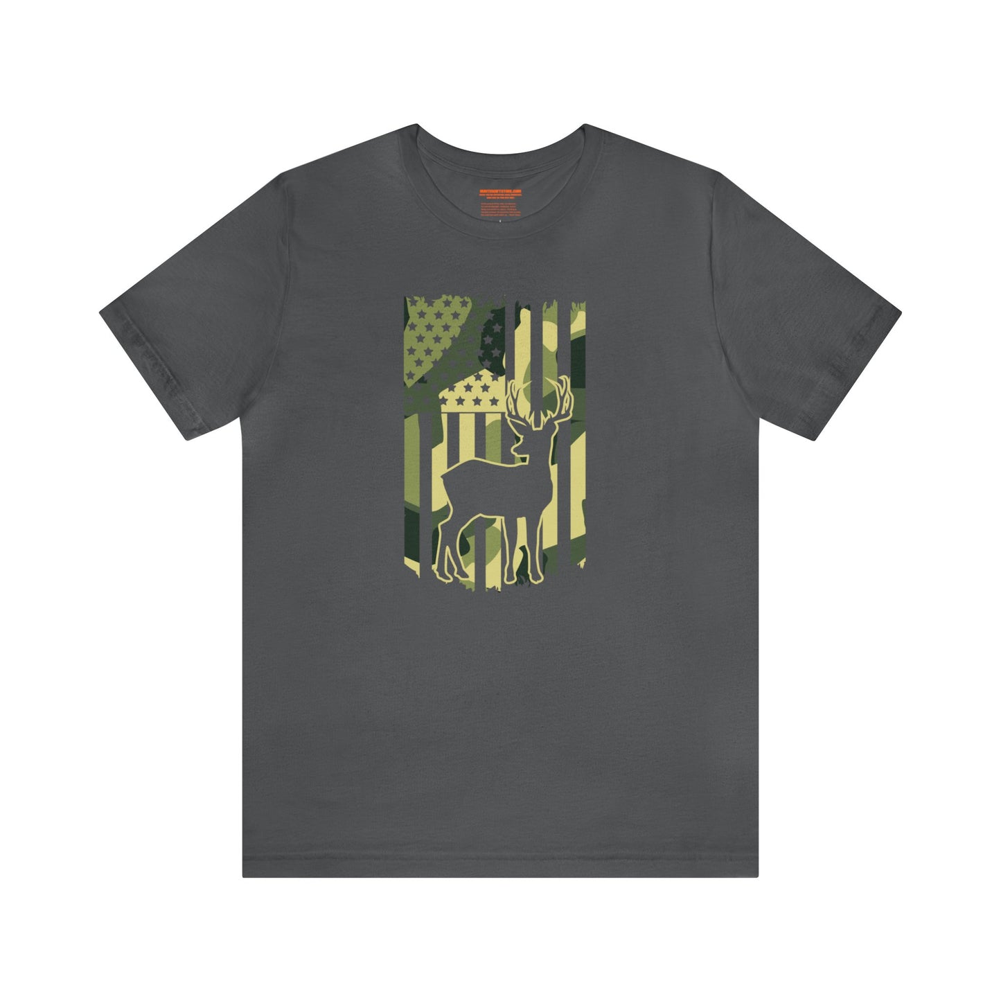 Deer Camo American Flag T-Shirt