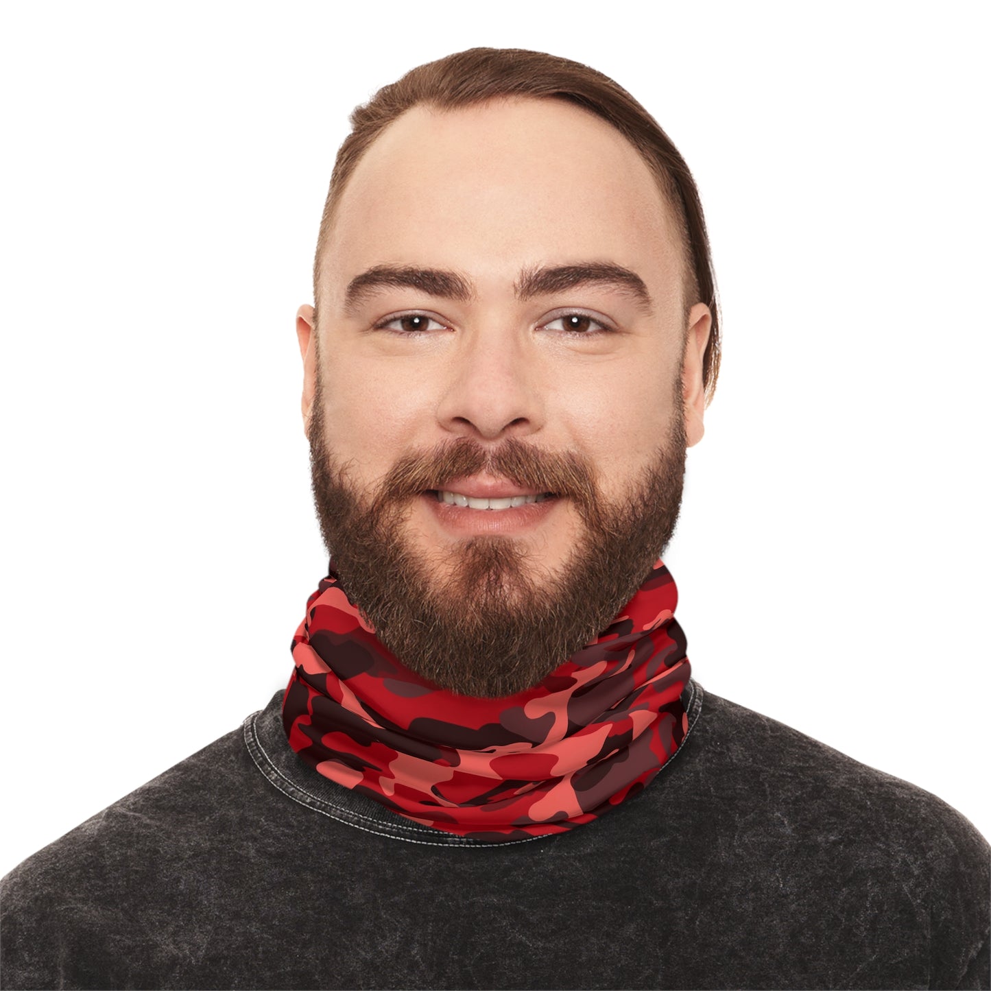 Red Camo Neck Gaiter