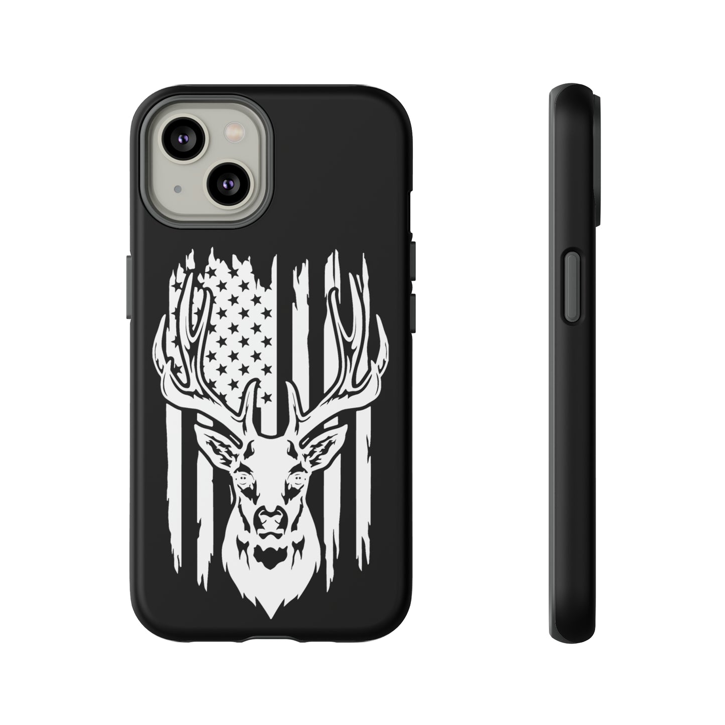 Deer Head American Flag Phone Case