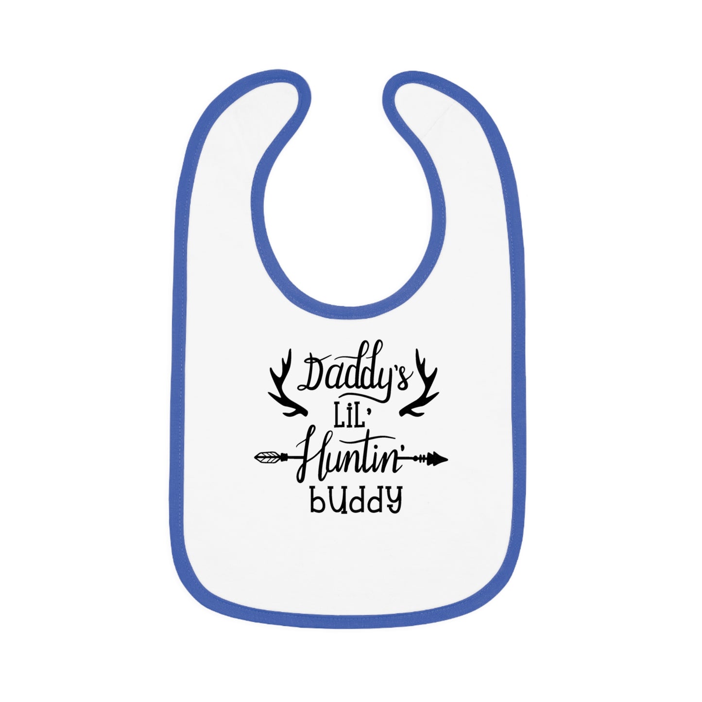 Daddy's Lil Huntin Buddy Baby Jersey Bib