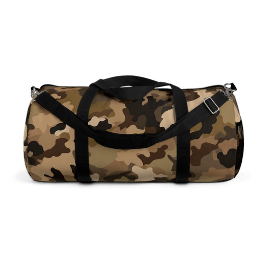 Brown Camo Duffel Bag