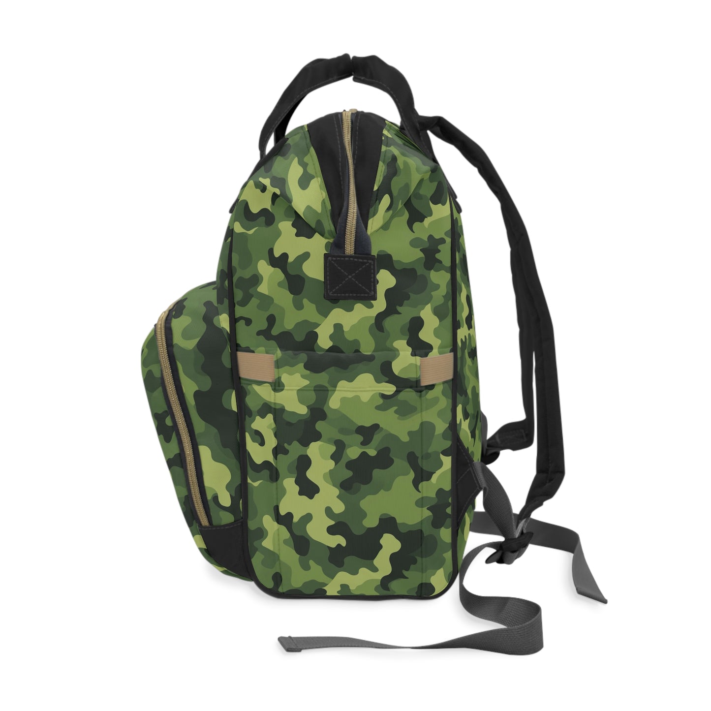 Light Green Camo Diaper Backpack