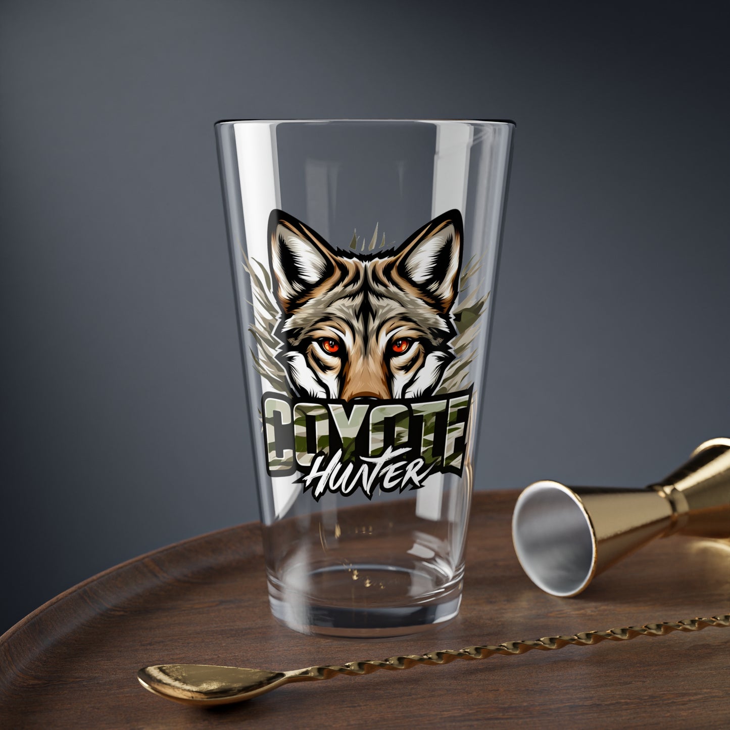 Coyote Head Hunter Pint Glass