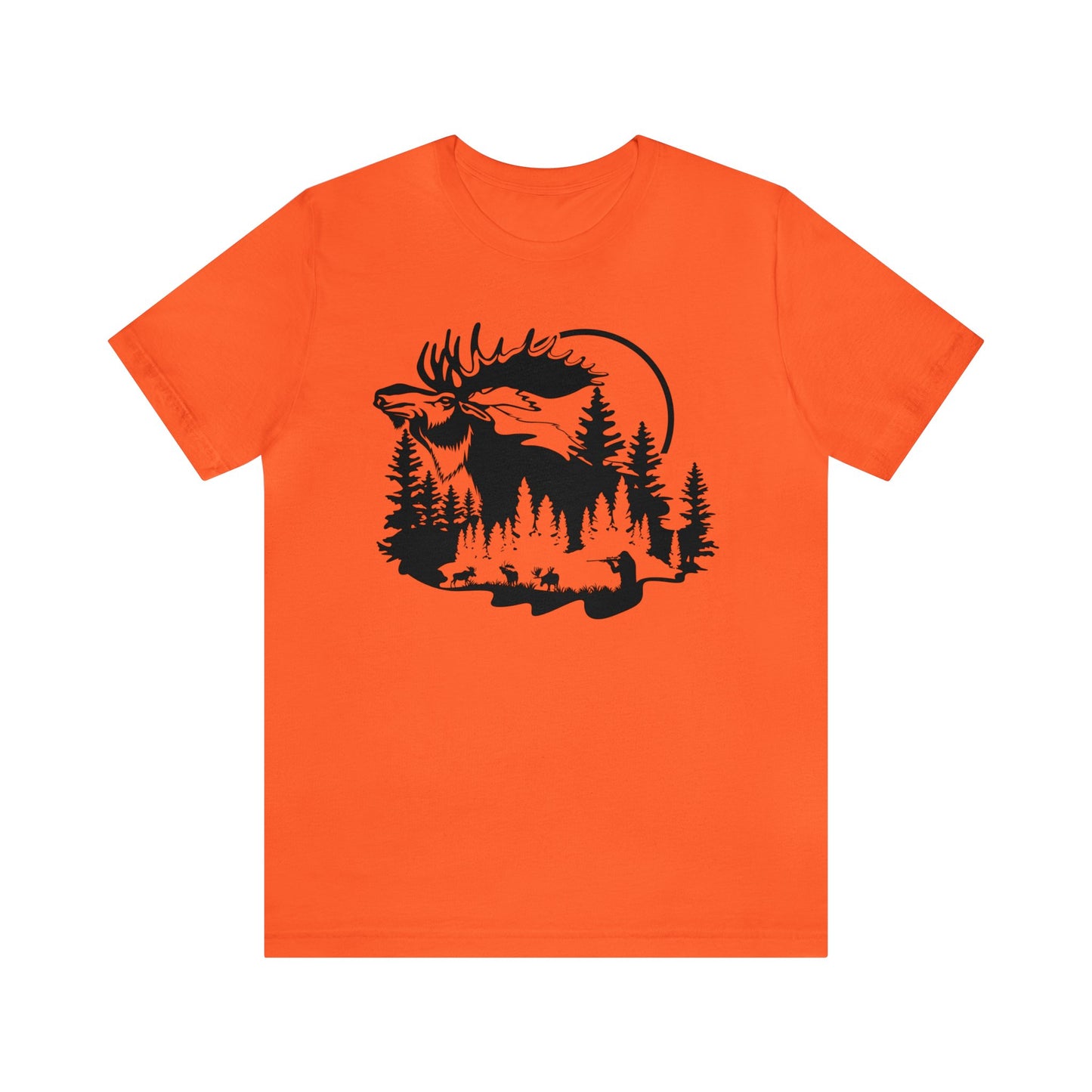 Moose Hunting Scene T-Shirt