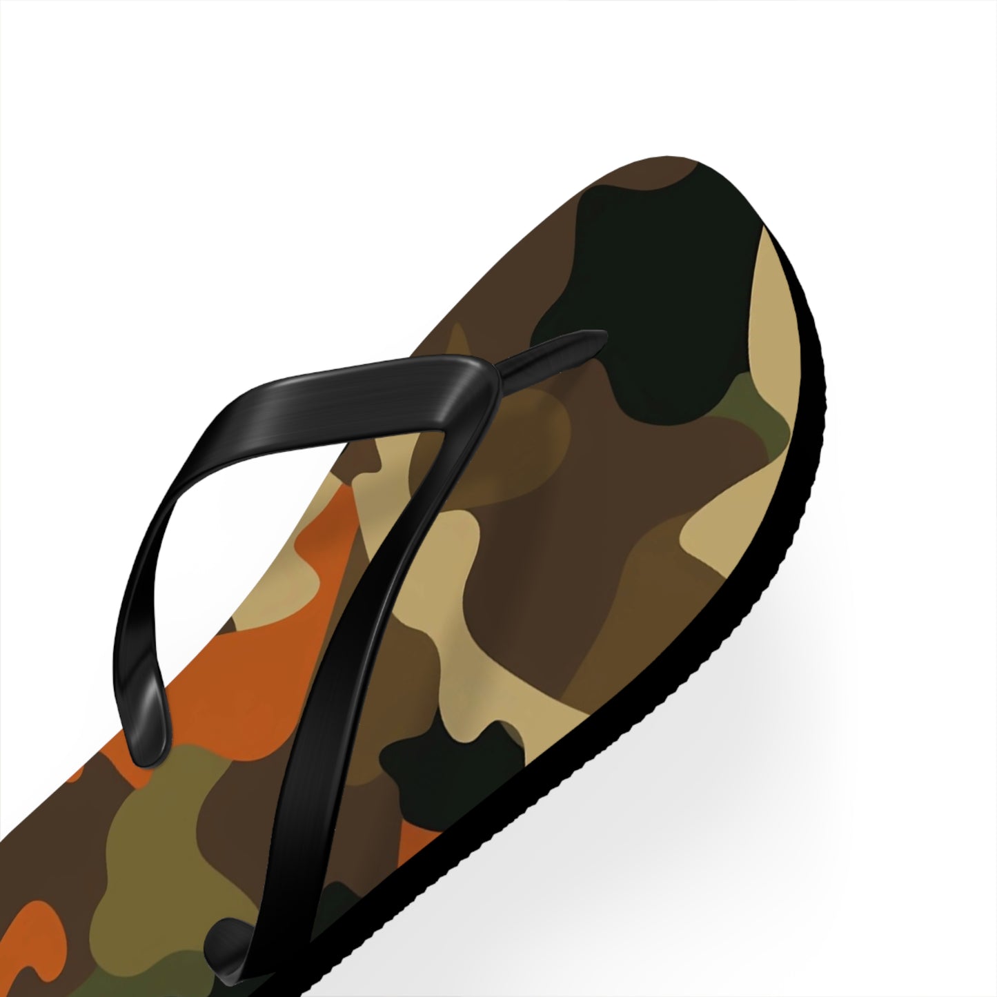 Orange Camo Flip Flops