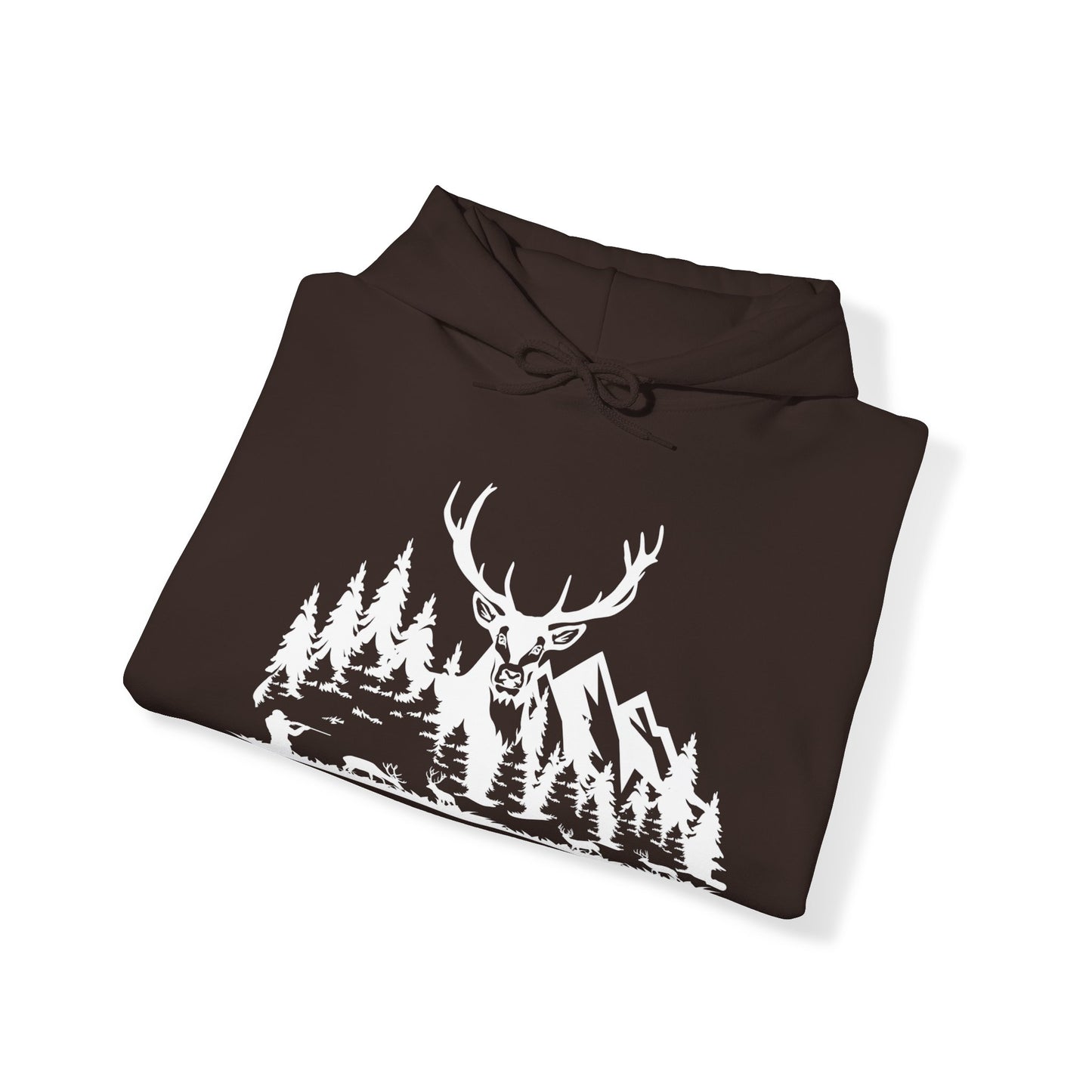 Deer Hunting Scene Hooded Sweatshirt