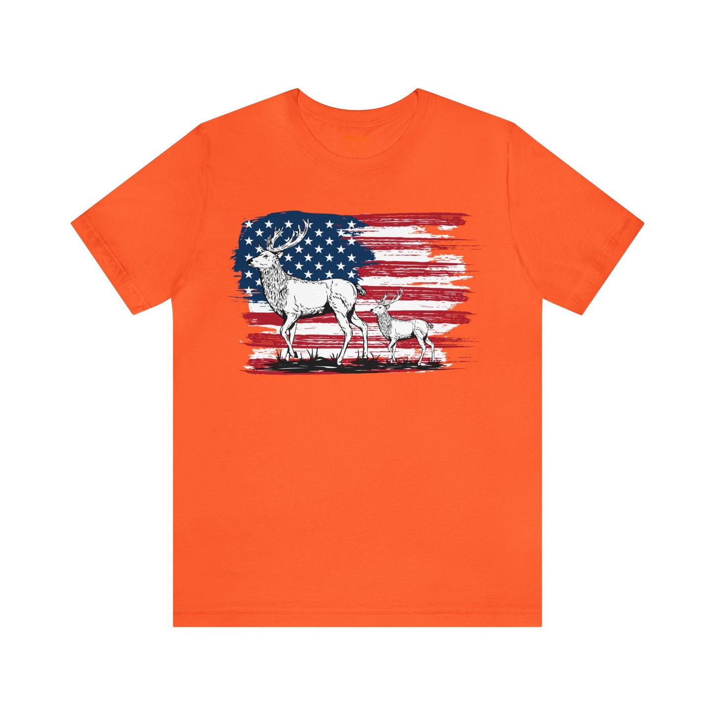 Elk American Flag T-Shirt