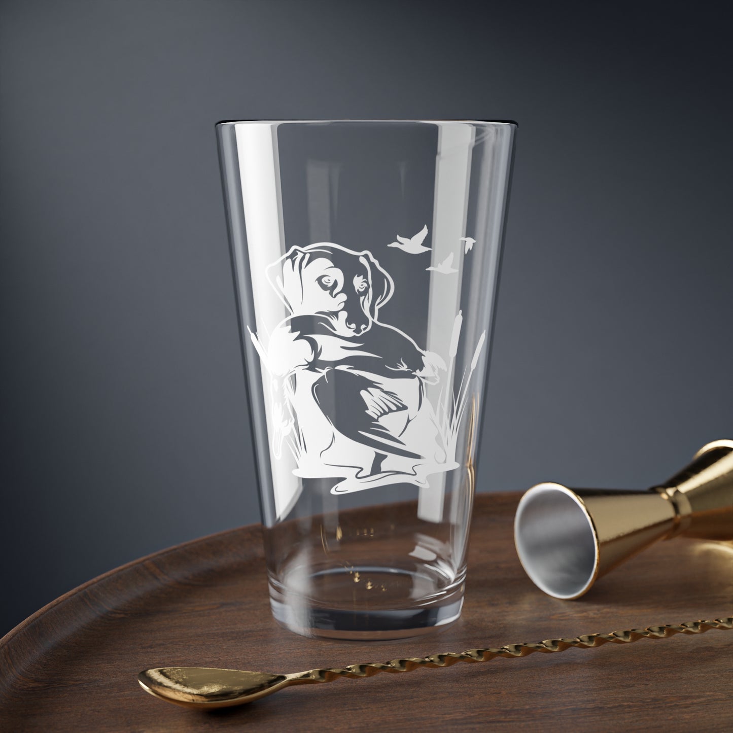 Duck Hunting Dog Pint Glass