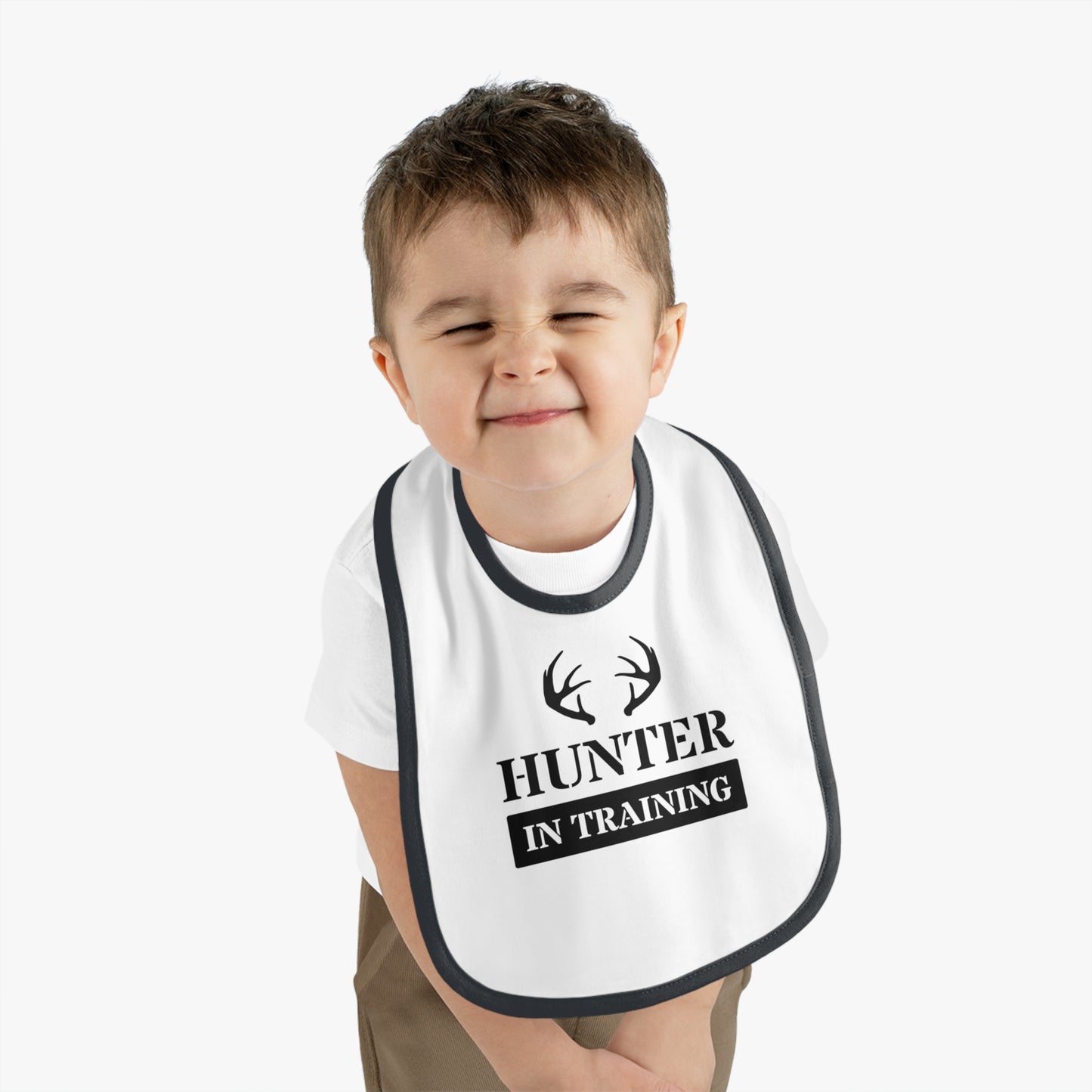 Hunter in Training Baby Jersey Bib