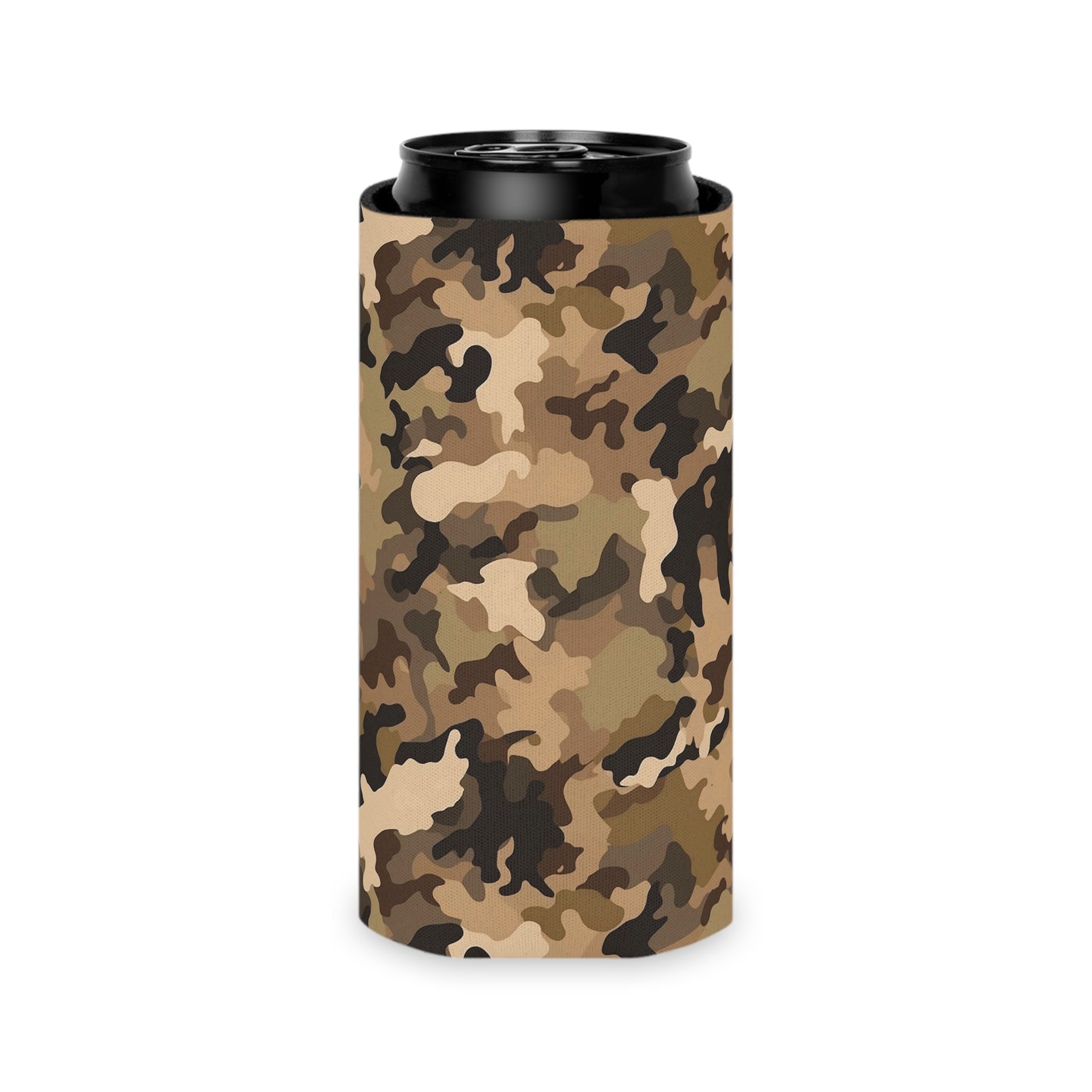 Brown Camo Can Cooler