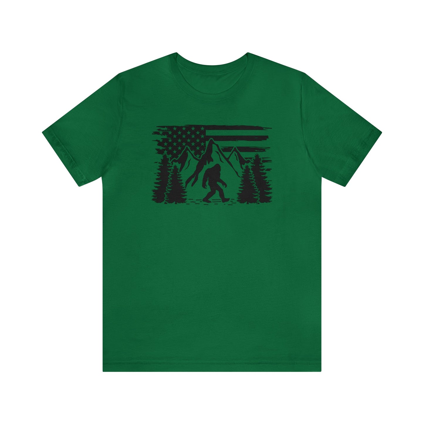 Bigfoot American Flag T-Shirt