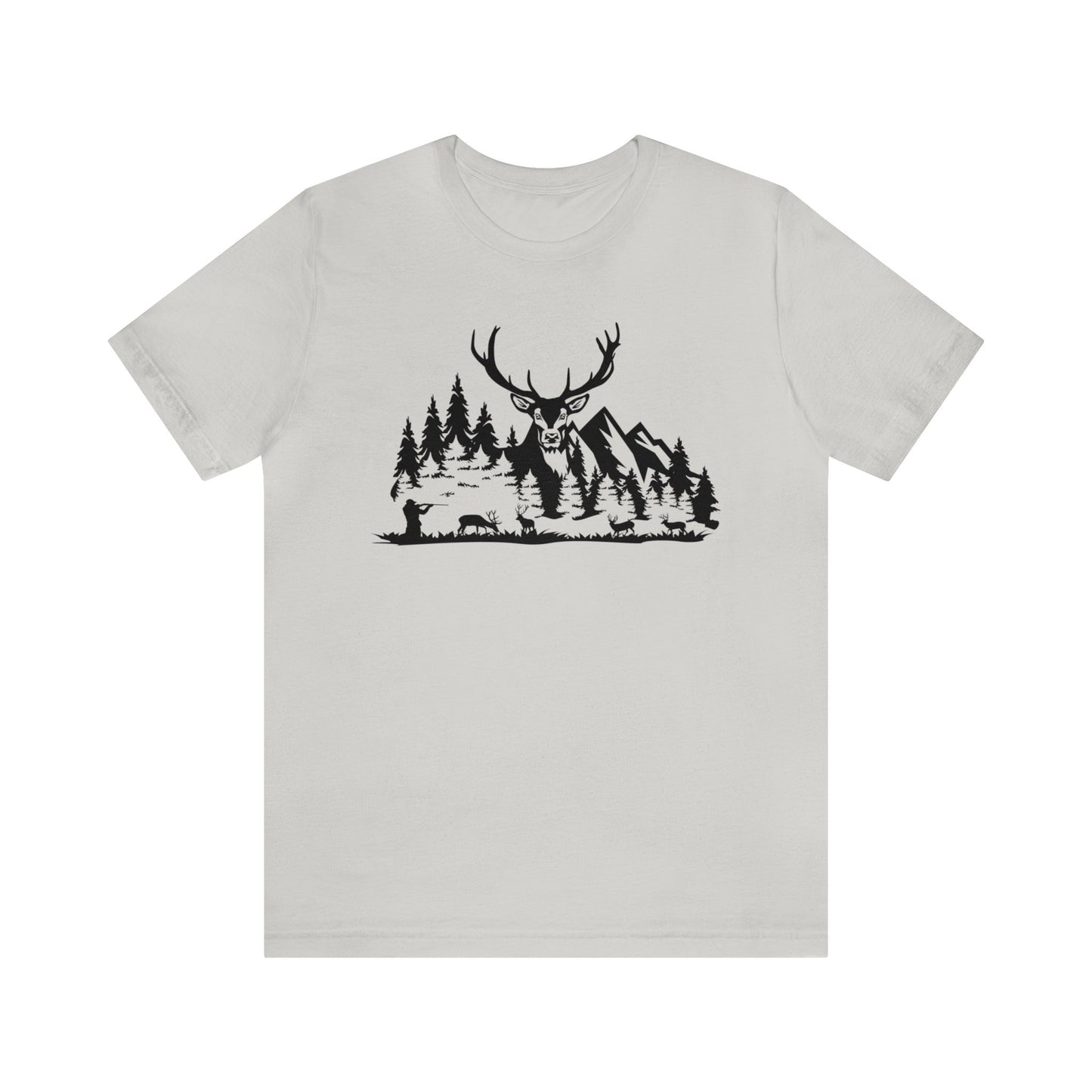 Elk Hunting Mountain Scene T-Shirt