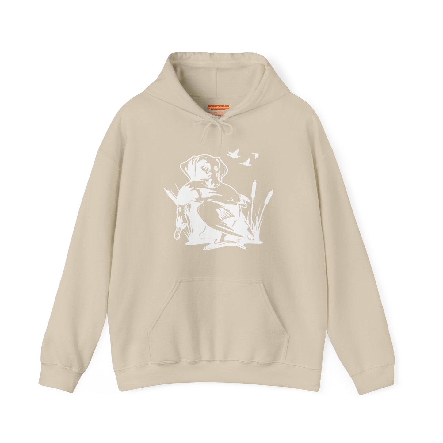 Duck Hunting Dog Scene Hooded Sweatshirt