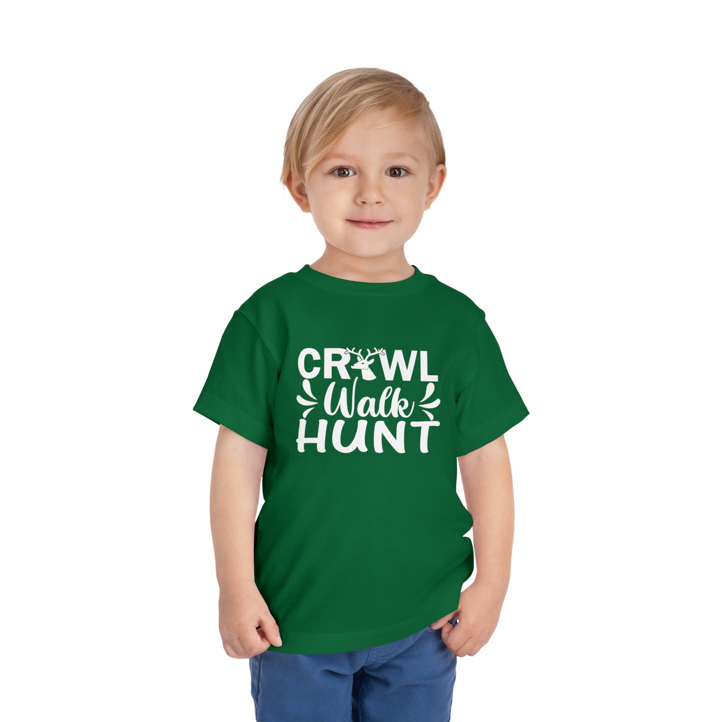 Crawl Walk Hunt Toddler T-Shirt