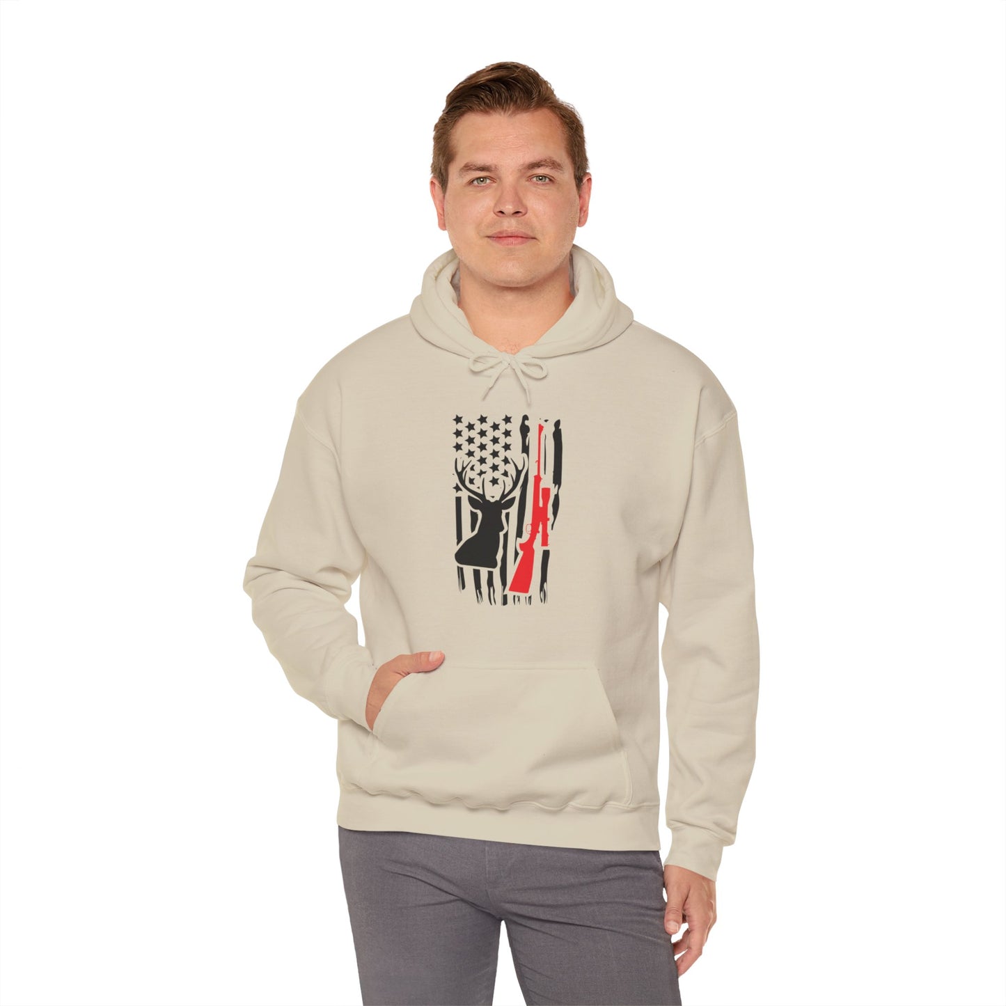 American Flag Rifle Hooded Sweatshirt