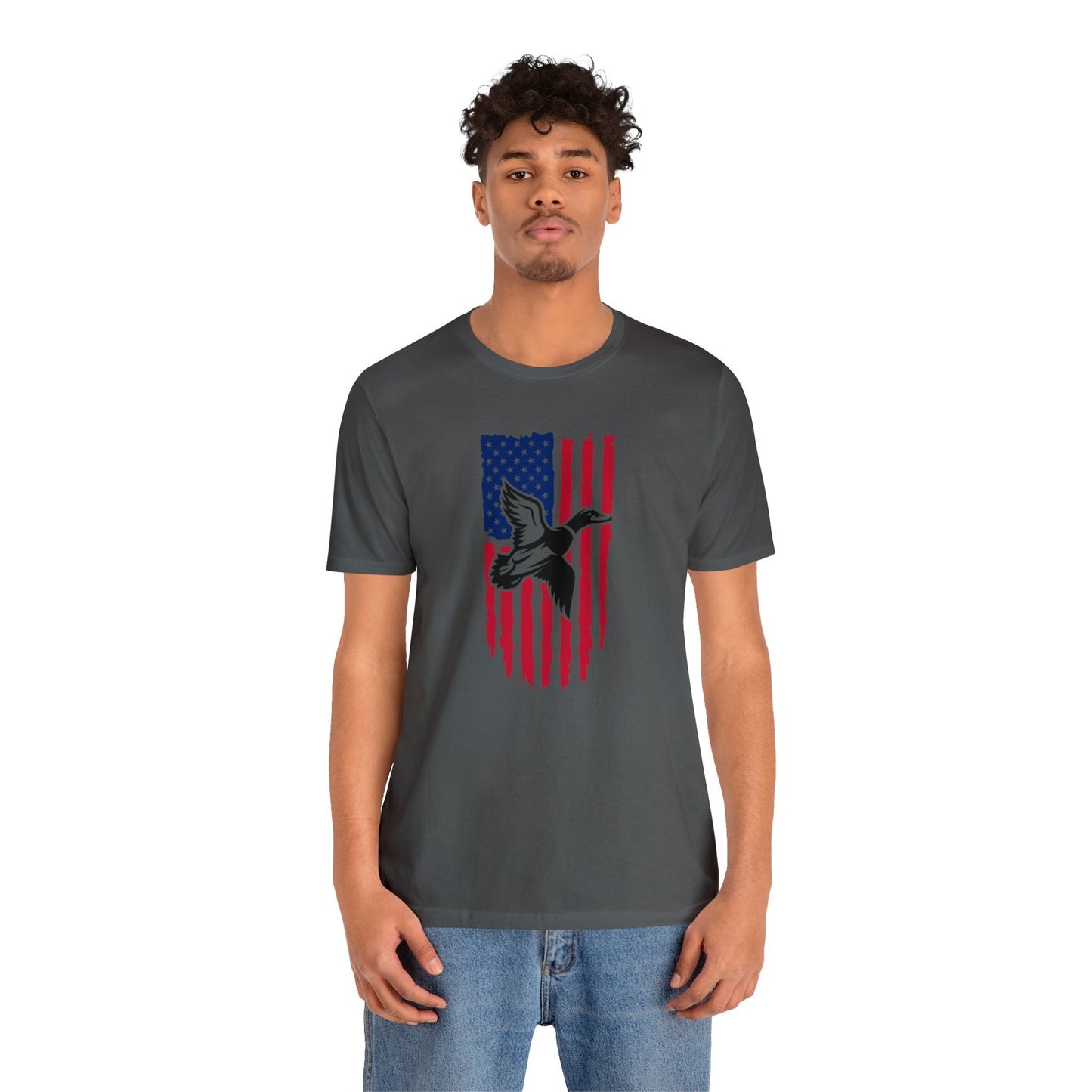 Duck Flying American Flag T-Shirt