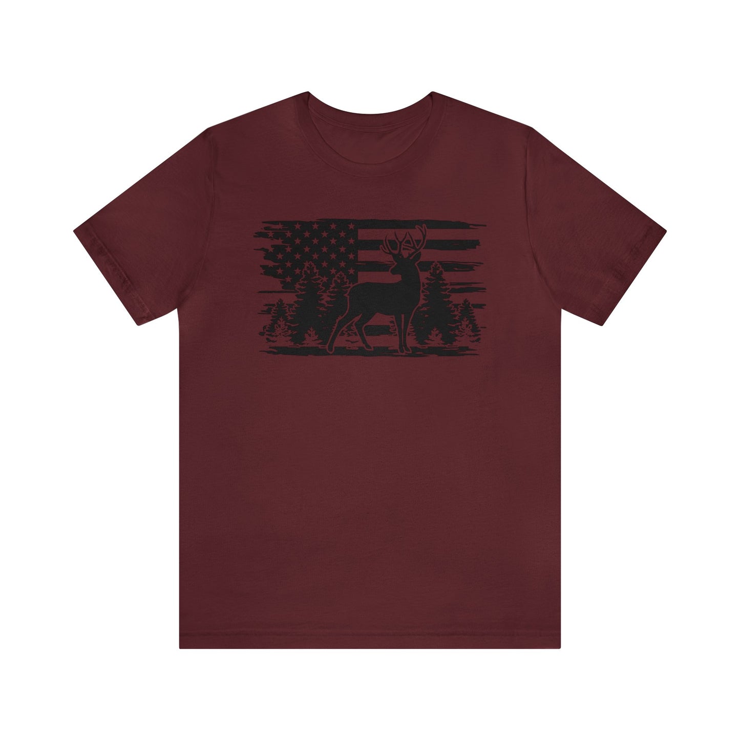 Deer American Flag T-Shirt