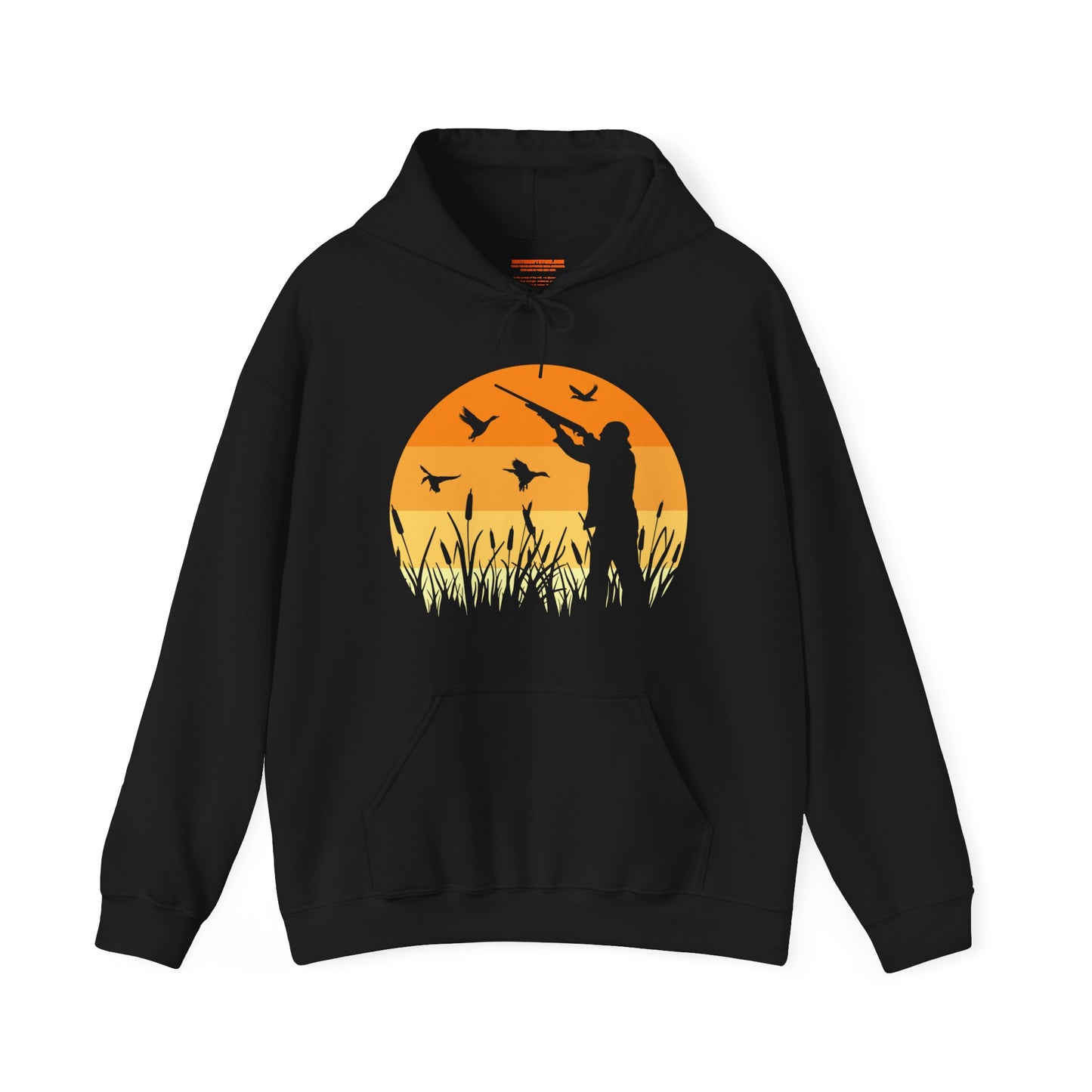 Duck Hunting Sunset Scene Hooded Sweatshirt